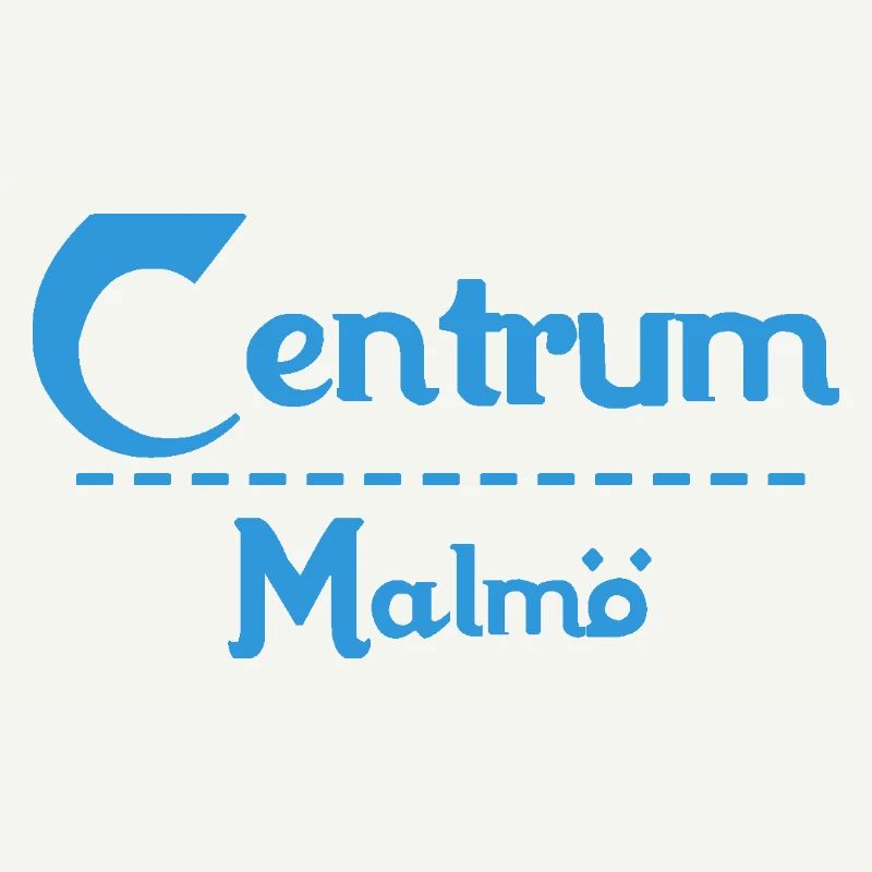 Centrum Malmö – Conception de texte bleu