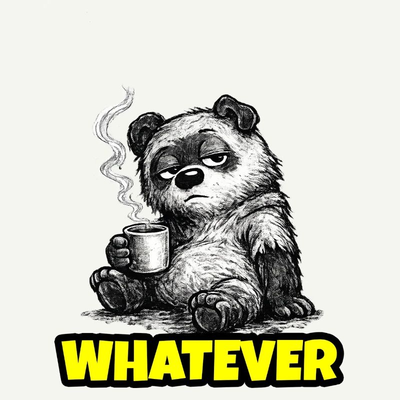 Whatever – Grumpy Bear Coffee (Sketch)