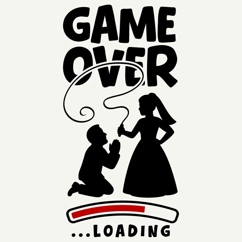 Game Over Hochzeit Ehepaar