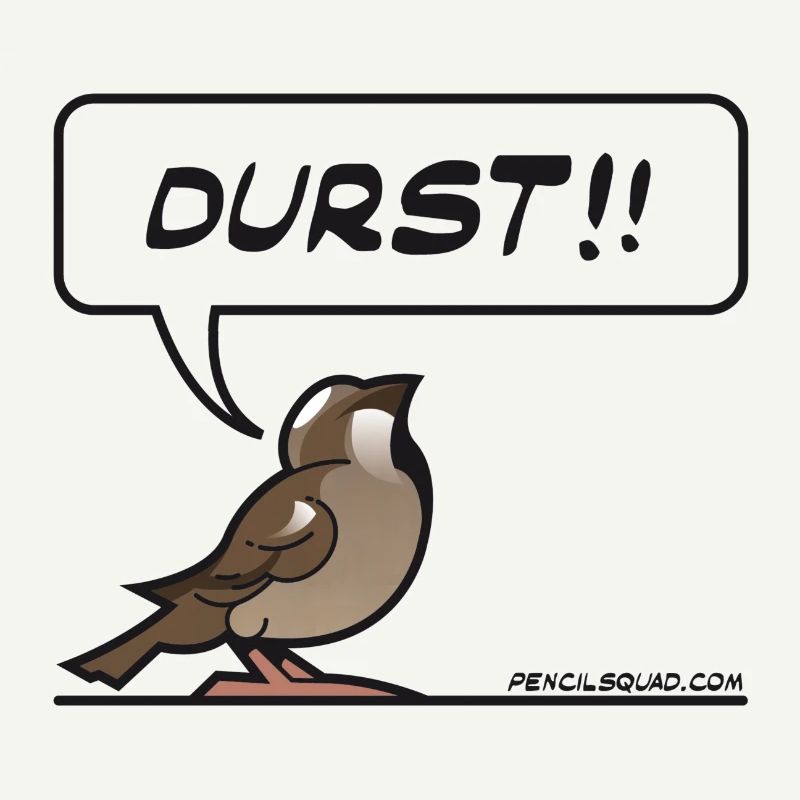 Durstiger Spatz