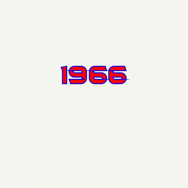 1966 Retro Neon Typography