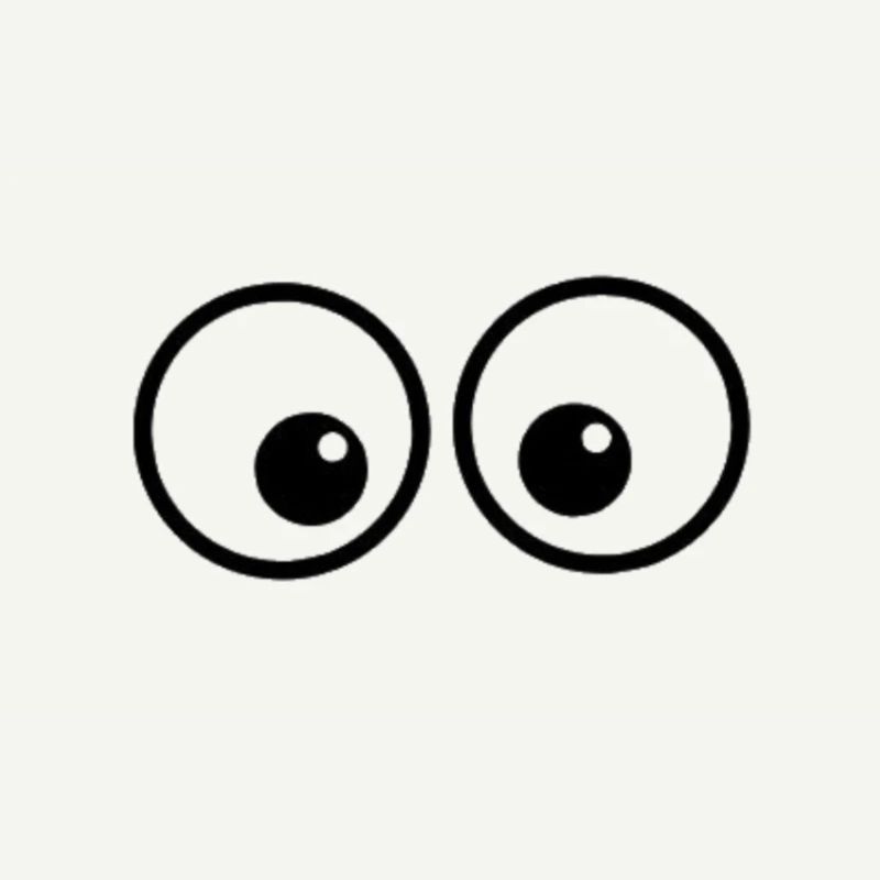 Duo d’yeux dans le style de la bande dessinée