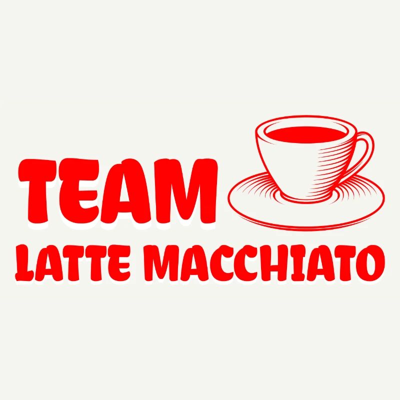 Team Latte macchiato Conception de café cool.