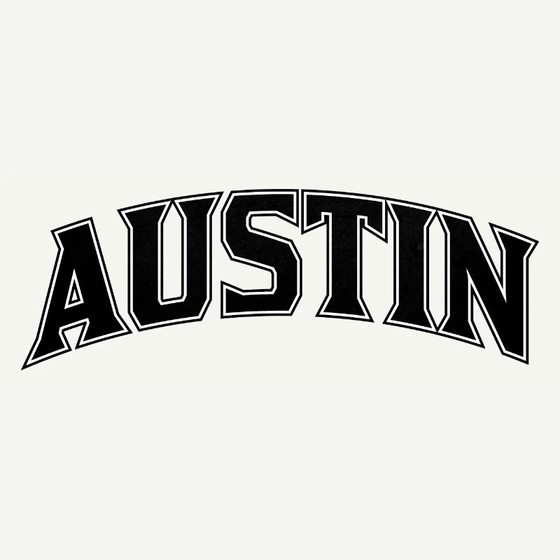Lettres d’arc d’AUSTIN Imprimé