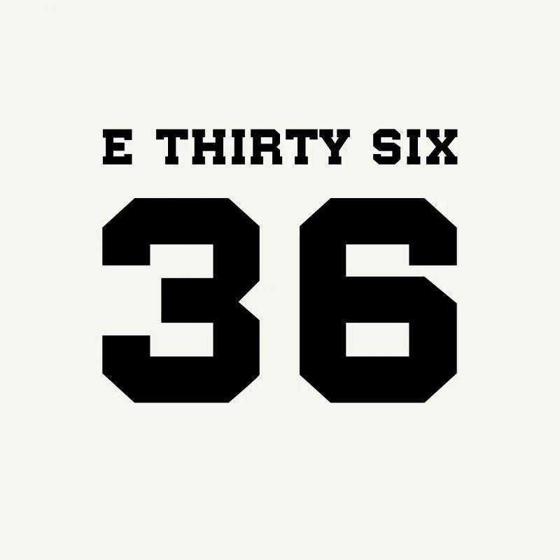 E36 E THIRTY SIX Black