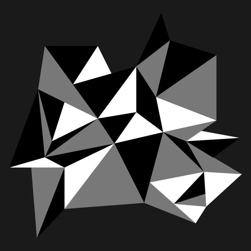 forme modèle triangles conception origami cool papier 3c