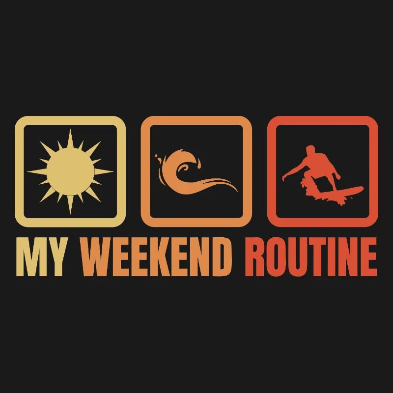 Routine du week-end de surf