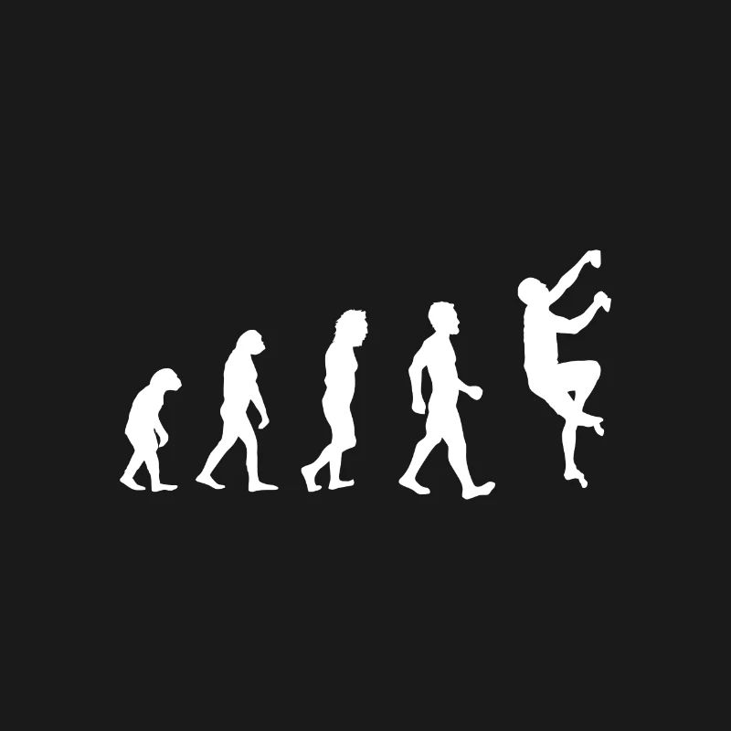 Evolution Klettern - Kletterer - Geschenk Climbing