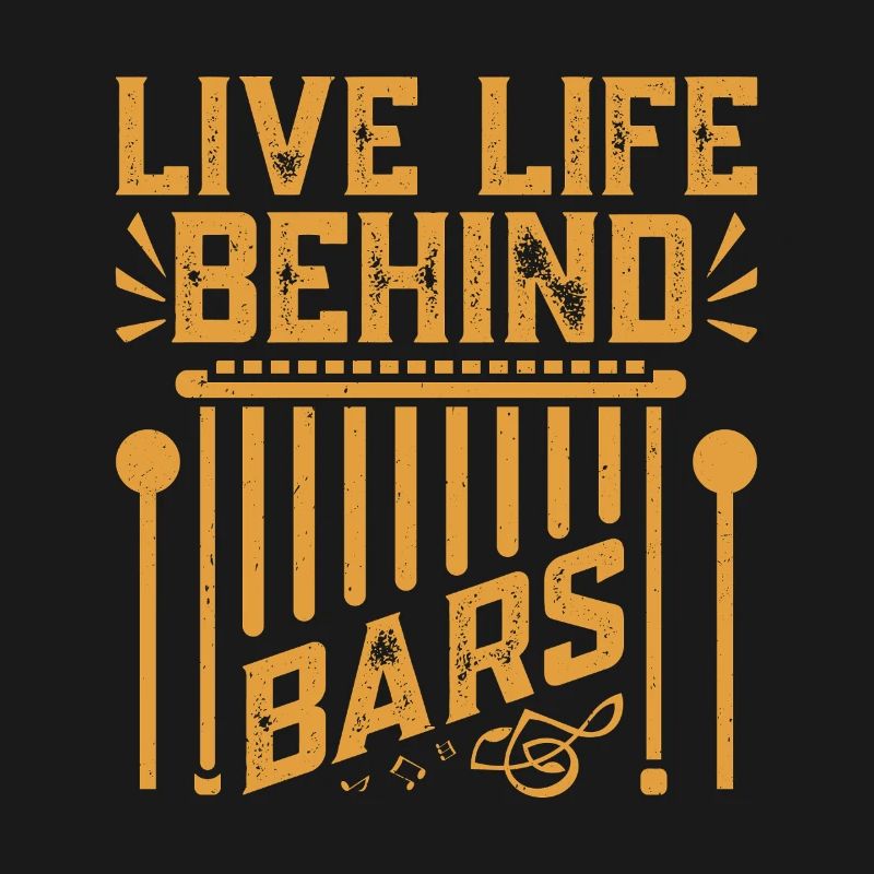 Marimbist Leben hinter Gittern Percussion Pit