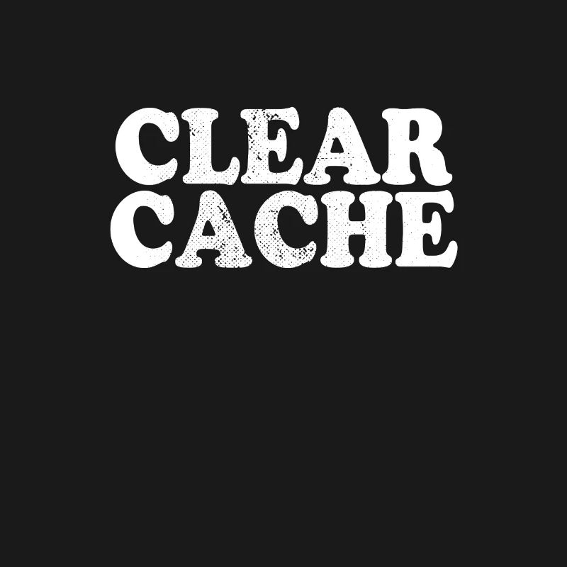 Effacer le cache cadeau du programmeur Nerd Geek