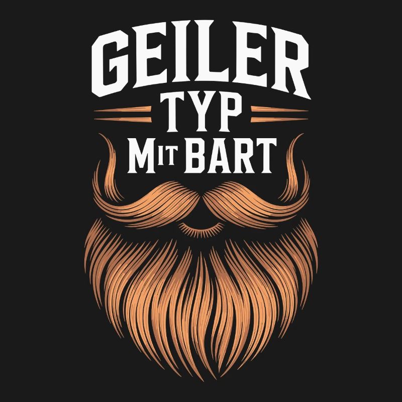 Geiler Typ Mit Bart Bartträger Barbier Vollbart