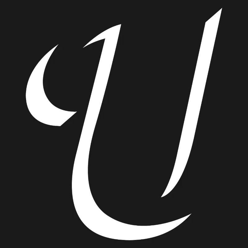 Elegant Letter U pattern with dynamic shape