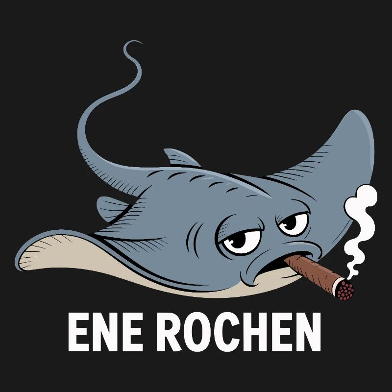 Ene Rochen Raucher Spruch Zigarette Kippe Rauchen