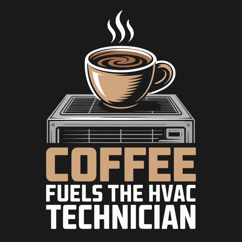 Kaffee Liebender HVAC Techniker Geschenk Arbeiter