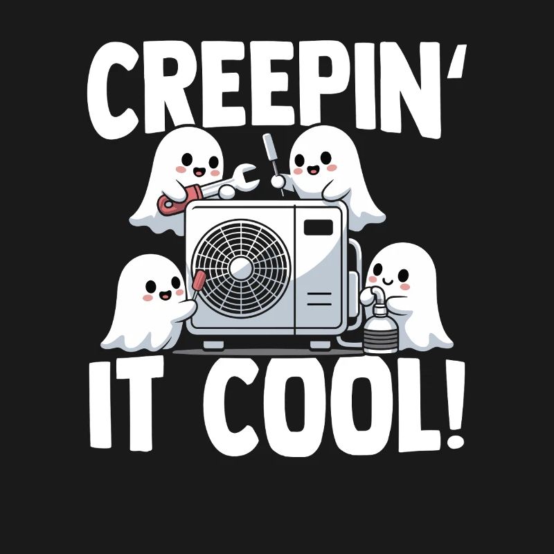 Technicien climatiseur Spooky Ghost CVAC
