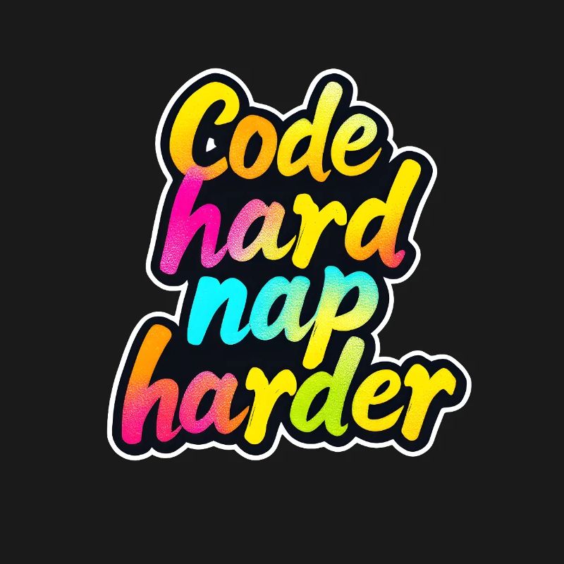 Code Hard Nap Harder Funny Programmer Tee
