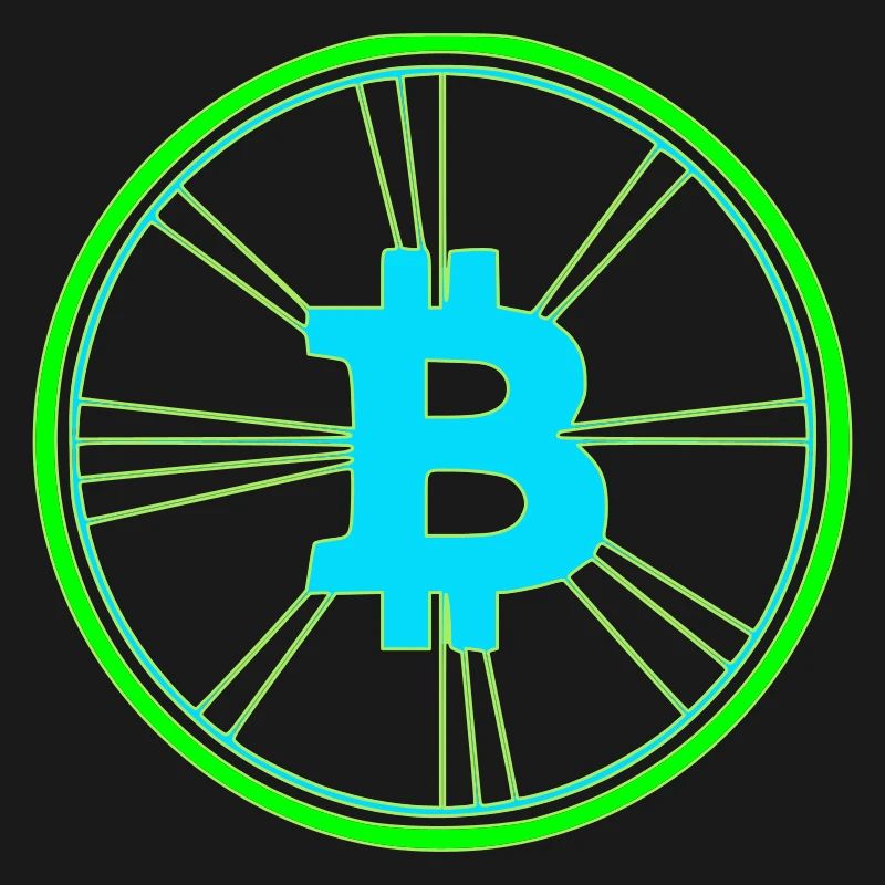 Bitcoin Wireframe Speed Future Vector