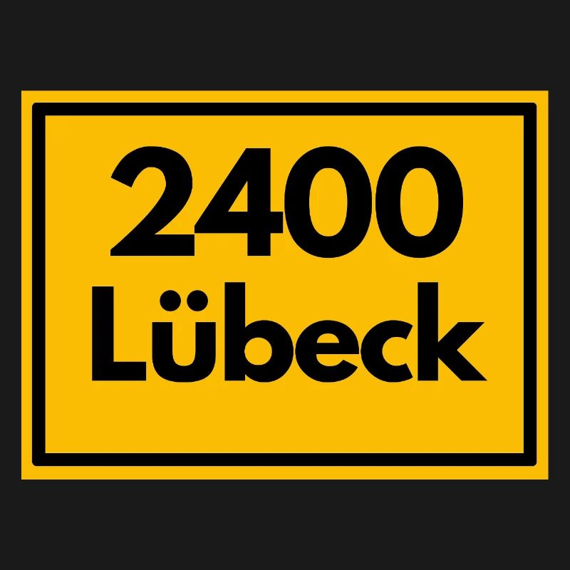 OLD POSTCODE POSTCODE RETRO 2400 LÜBECK HANSEPERLE