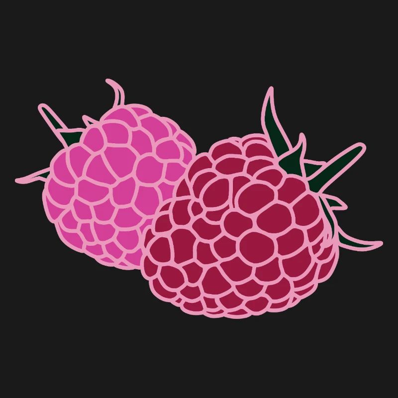 Raspberry Duo Pop Art