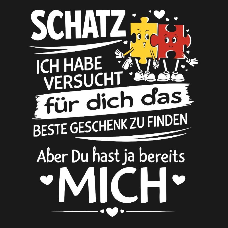 Schatz Geschenk Spruch Puzzleherz