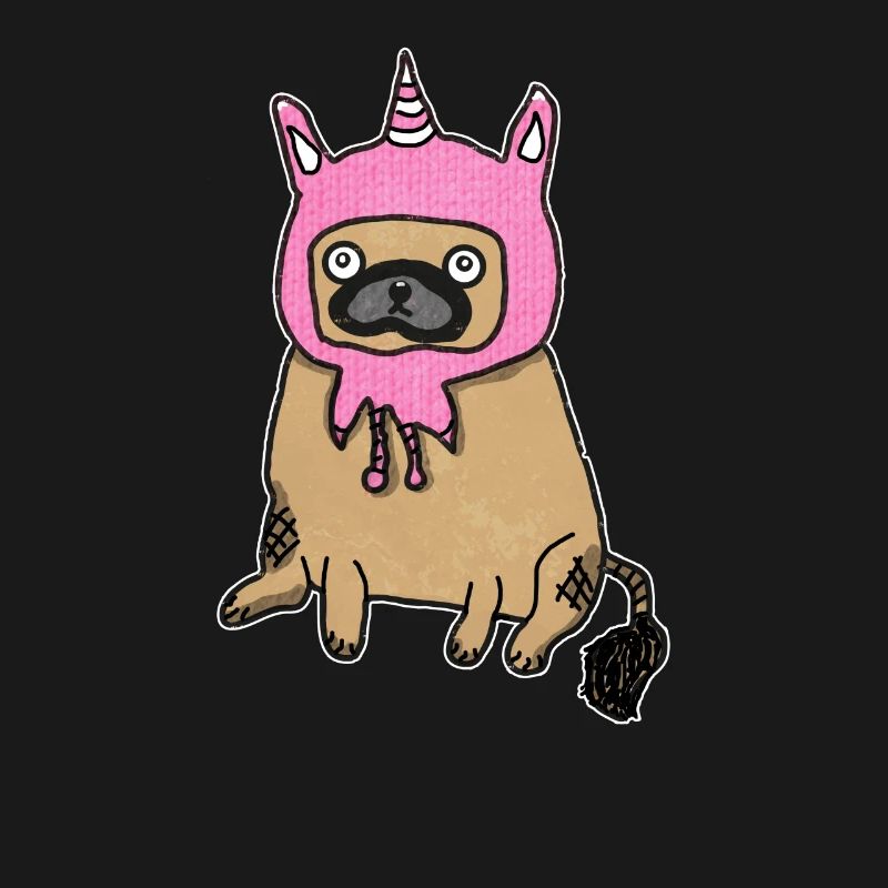 Pugicorn Mops Möpse Einhorn Einhörner Hund Hunde
