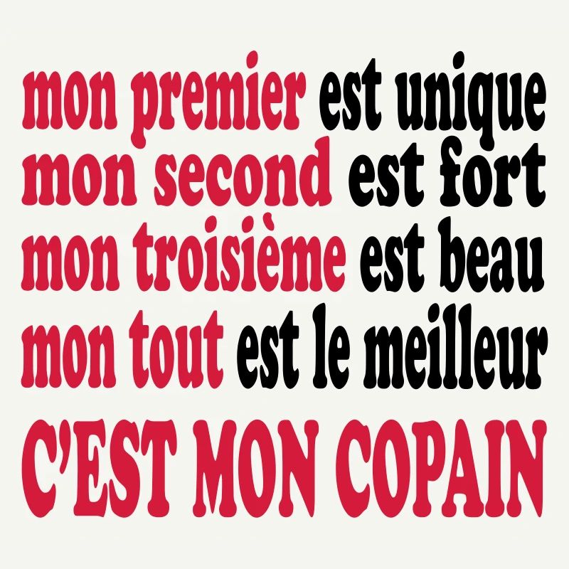 Mon copain est beau