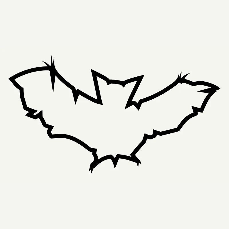 modèle de conception fraîche logo symbole bat bat