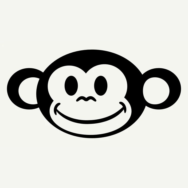 Peu drôle doux singe mignon