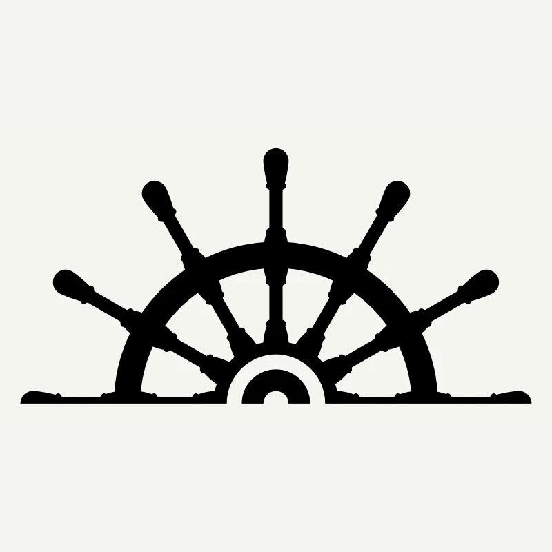Half Ship Steering Wheel