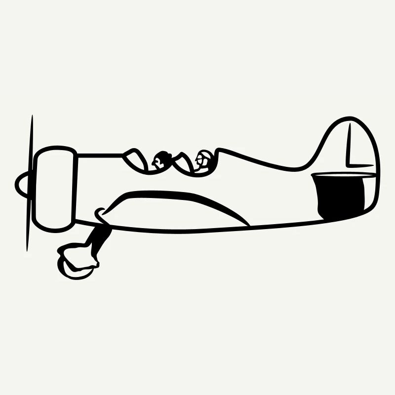 Propeller plane flying oldtimer