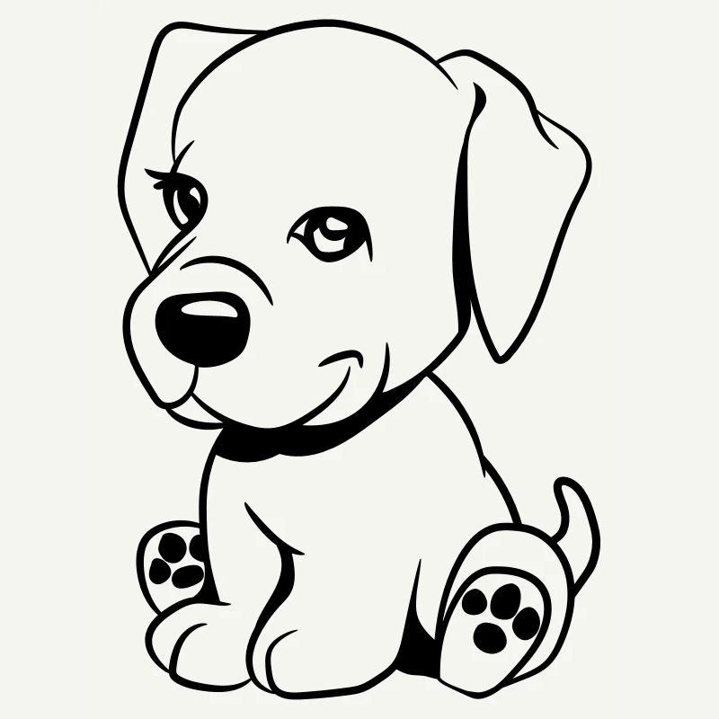 Chien doux bébé mignon