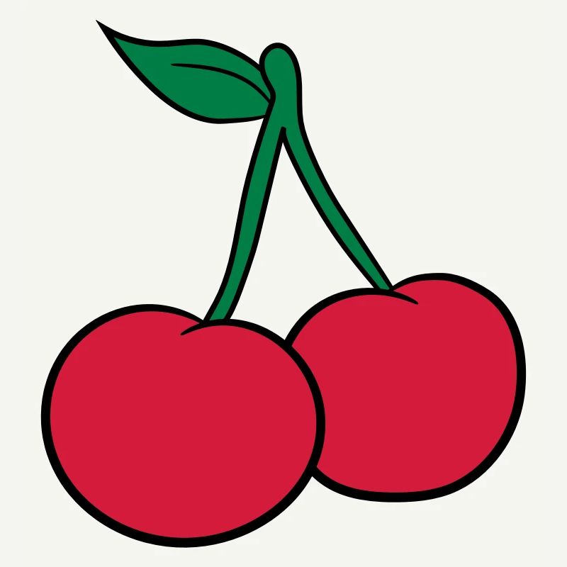 2 cherry leaf tasty design