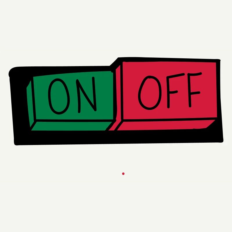 on und off button