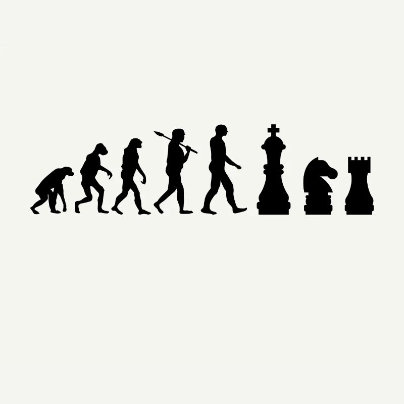 pièces d'échecs d'échecs Evolution cadeau