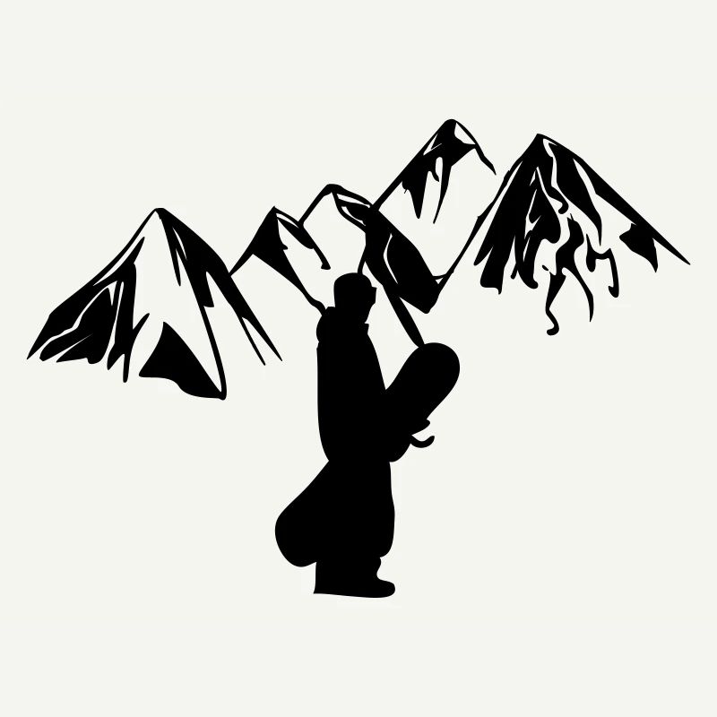 Mountain snowboarder