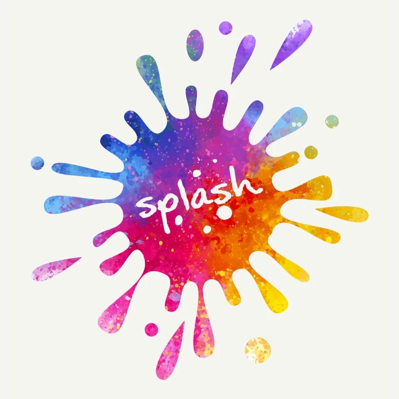 Splash - bunter Farbklecks