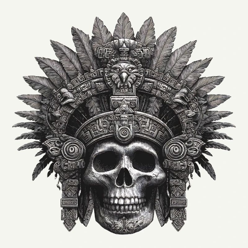 Mayan Warrior Aztec Design