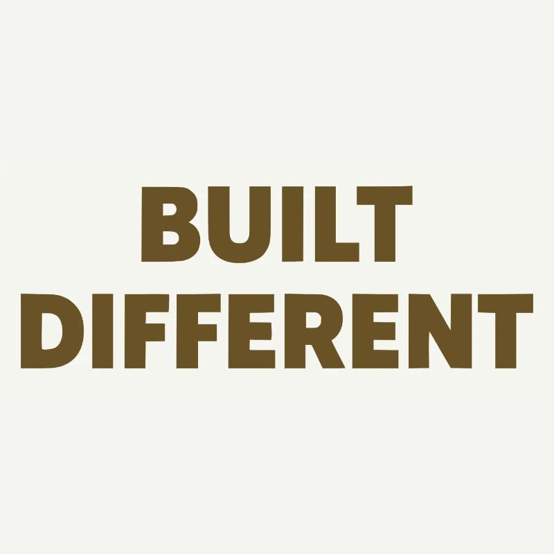 Typographie d’affirmation différente construite