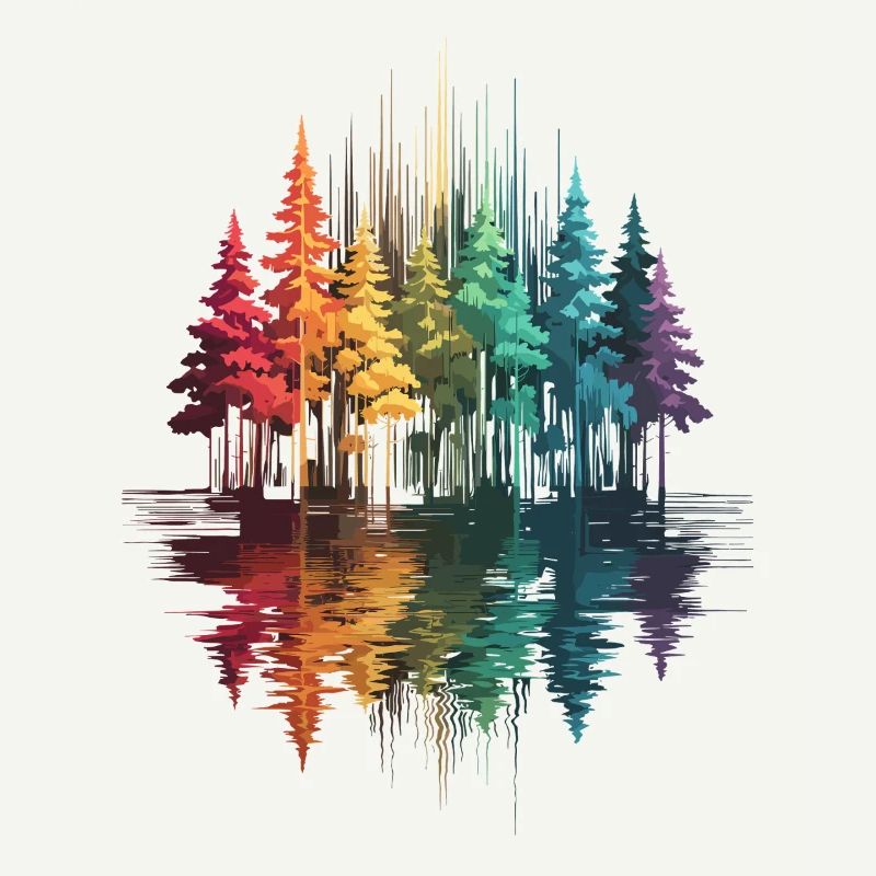 Trees, Forest, Nature, Wilderness, Outdoor, Reflection