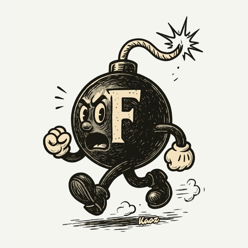 F-Bombe-Maskottchenbombe