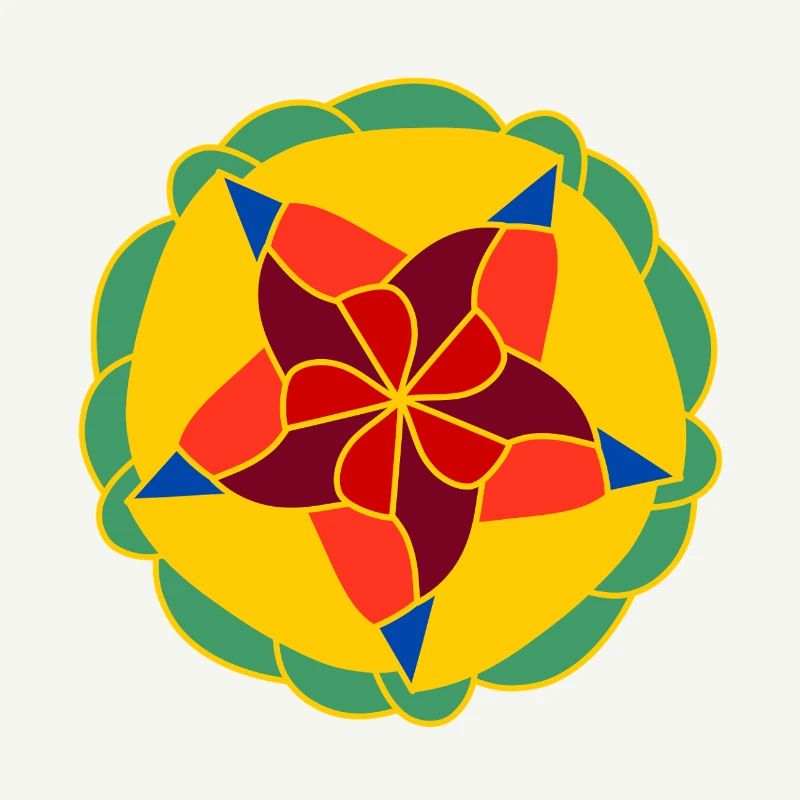 Geometrisch Helles Mandala