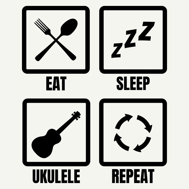 Ukulele Spieler Routine