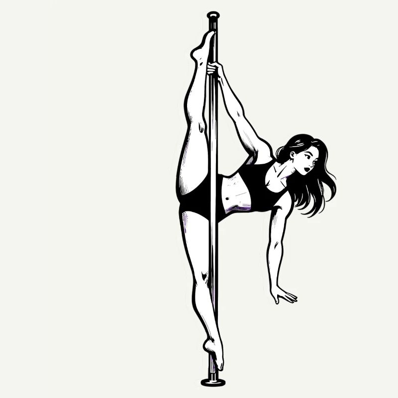Pole Dance Pole Dancer Classy Acrobatic Gift