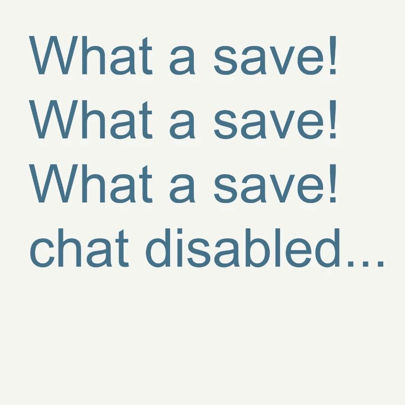 What a save!