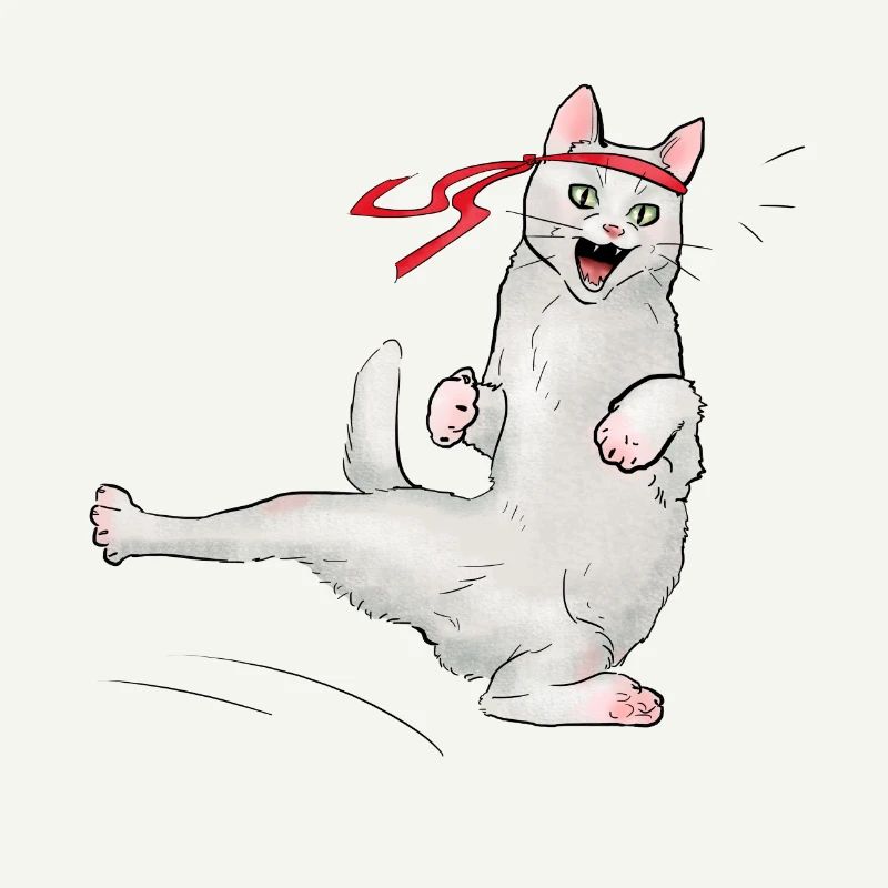 Cat at karate