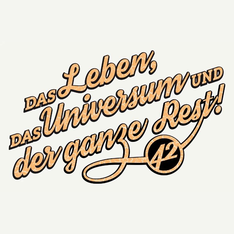 Sci Fi 42 Typografie Spruch