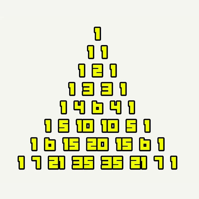 Le triangle de Pascal
