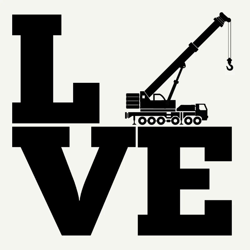 Crane Construction Crane Construction Machine Vehicle Work Gift