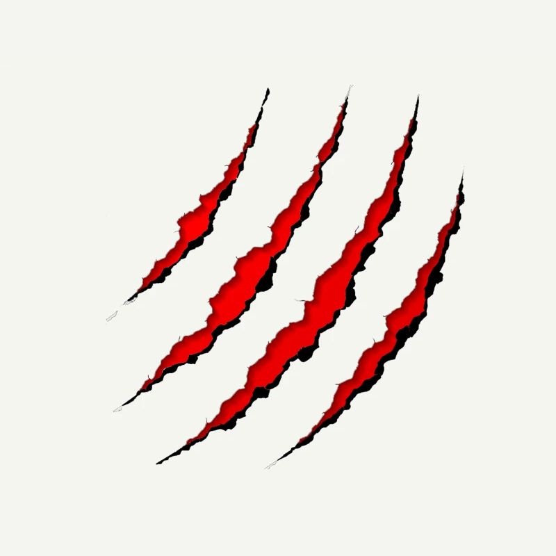 Scratch marks Wolf claw