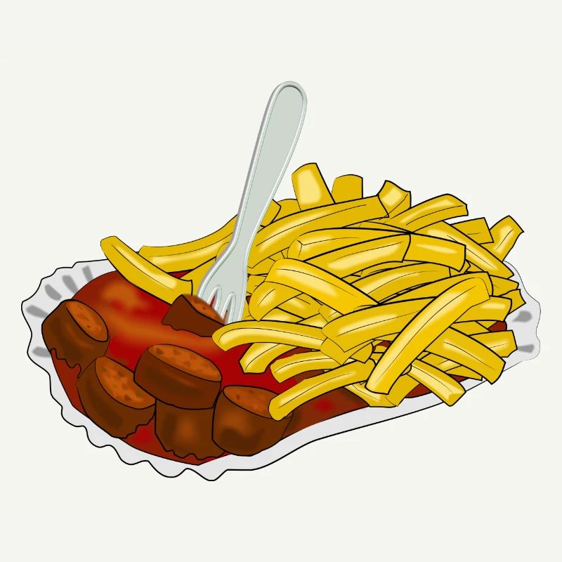 Currywurst avec frites